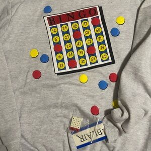NWT Gray Bingo Graphic Sweatshirt